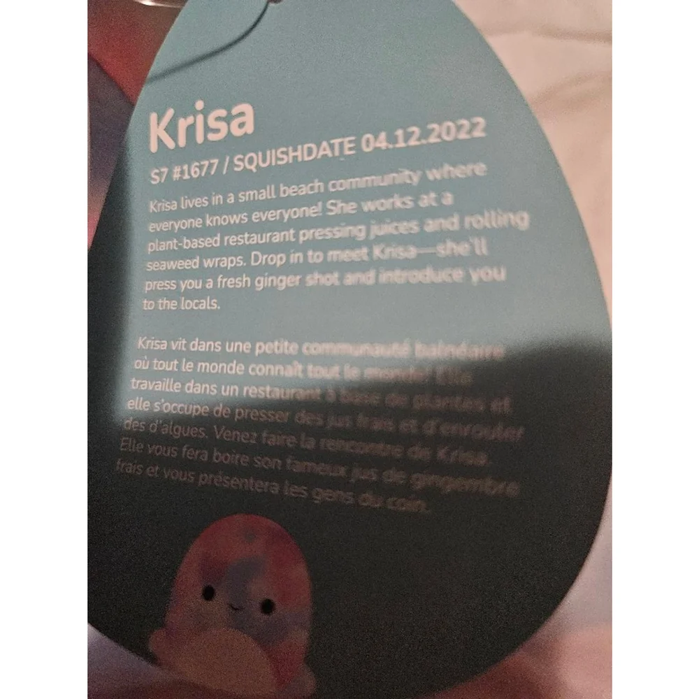 Squishmallows Plush Toy Krisa the Jellyfish Blue Pink (NEW)